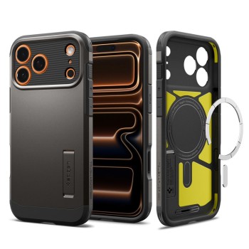 Spigen Tough Armor "T" MagSafe Case for iPhone 17 Pro Max - Gray Spigen Tough Armor "T" MagSafe Case for iPhone 17 Pro Max - Gray