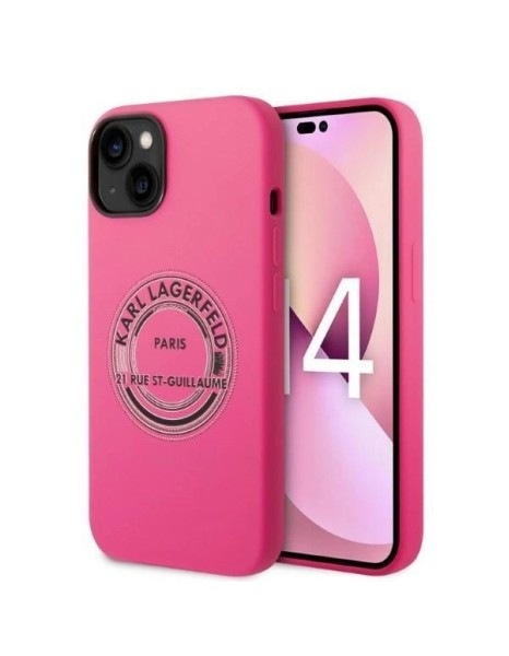 Karl Lagerfeld KLHCP14MSRSGRCF iPhone 14 Plus 6.7 "hardcase pink / pink Silicone RSG