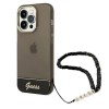 Guess Translucent Pearl Strap Case for iPhone 14 Pro - Black Guess Translucent Pearl Strap Case for iPhone 14 Pro - Black