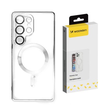Wozinsky Electroplated Case with Magsafe for Samsung Galaxy S25+ - silver Wozinsky Electroplated Case with Magsafe for Samsung Galaxy S25+ - silver