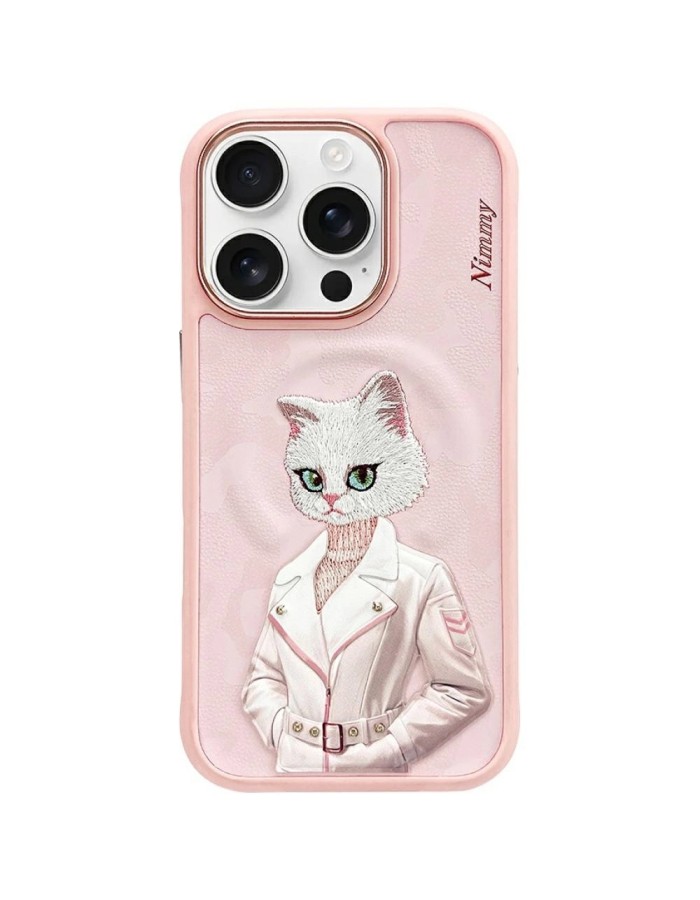Nimmy Magnetic fashion cute pet MagSafe case for iPhone 16 Pro Max - pink Nimmy Magnetic fashion cute pet MagSafe case for iPhone 16 Pro Max - pink