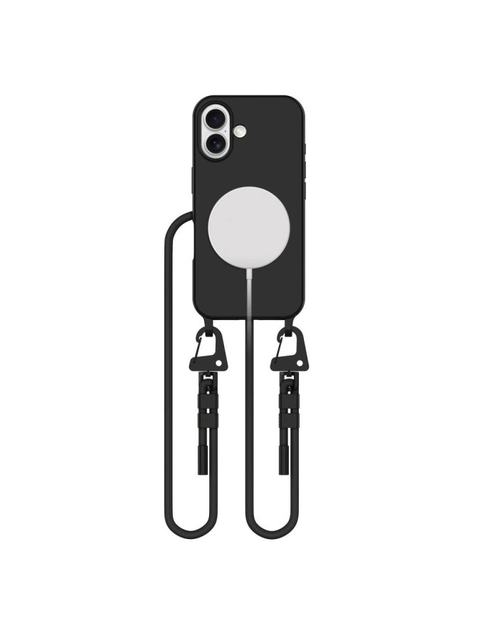 Tech-Protect MagNecklace MagSafe iPhone 16 Case - Black Tech-Protect MagNecklace MagSafe iPhone 16 Case - Black