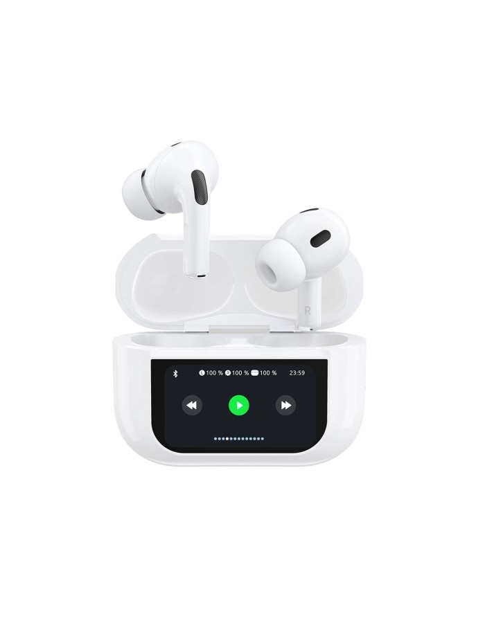 Dudao U19 in-ear TWS wireless Bluetooth 5.3 headphones with LED display - white Dudao U19 in-ear TWS wireless Bluetooth 5.3 headphones with LED display - white