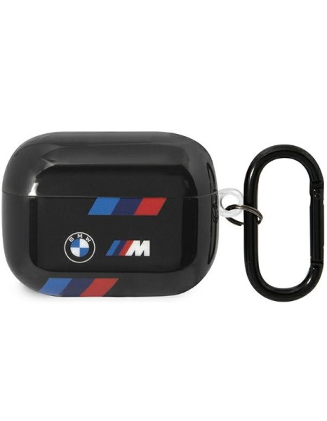 BMW BMAP222SOTK AirPods Pro 2 gen cover black/black Tricolor Stripes BMW BMAP222SOTK AirPods Pro 2 gen cover black/black Tricolor Stripes