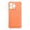 Card Armor Case Pouch Cover for iPhone 12 Pro Max Card Wallet Silicone Air Bag Armor Cover Orange