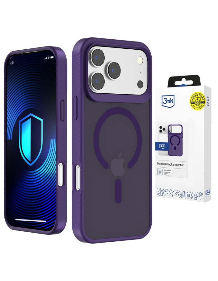 3mk Smoke MagCase for iPhone 17 Pro - Purple-Translucent