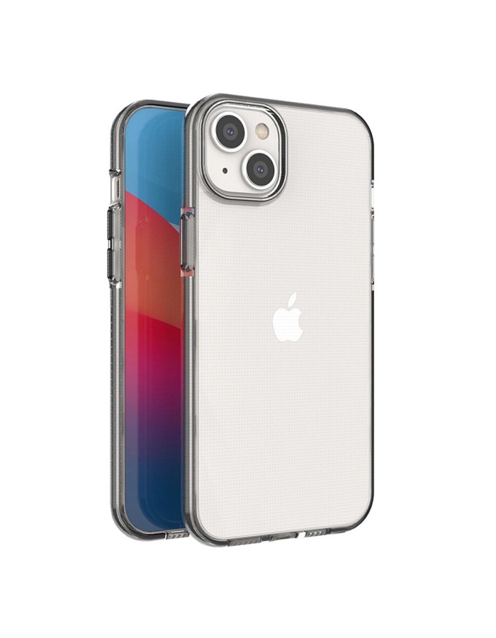 Spring Case case for iPhone 14 Plus silicone case with a frame black Spring Case case for iPhone 14 Plus silicone case with a frame black