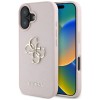 Guess Grained Big 4G Logo Small Classic Logo case for iPhone 16 - pink Guess Grained Big 4G Logo Small Classic Logo case for iPhone 16 - pink