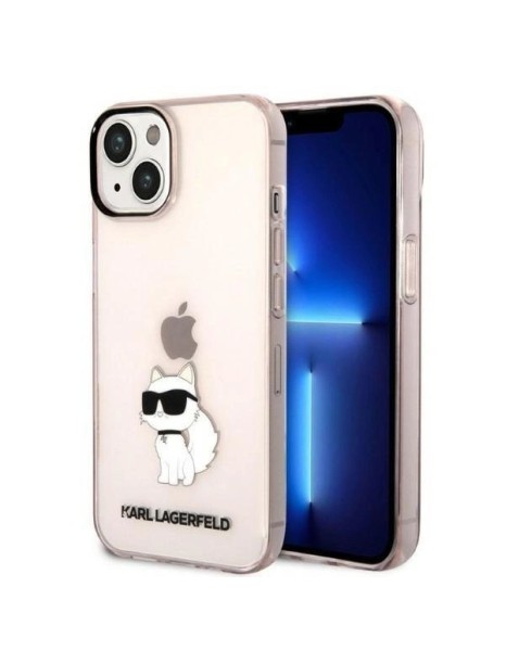 Karl Lagerfeld KLHCP14MHNCHTCP iPhone 14 Plus 6.7" pink/pink hardcase Ikonik Choupette