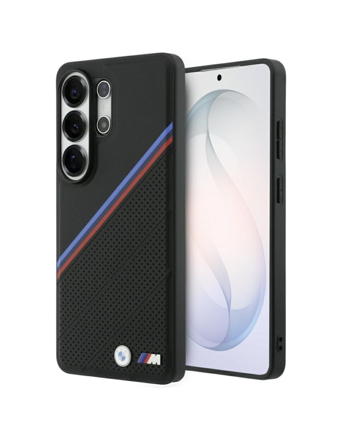 BMW Tricolor Metal Logo MagSafe Case for Samsung Galaxy S26 Ultra - Black