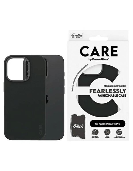 CARE by PanzerGlass Fashion Case iPhone 16 Pro 6.3" black/black MagSafe 1378 CARE by PanzerGlass Fashion Case iPhone 16 Pro 6.3" black/black MagSafe 1378
