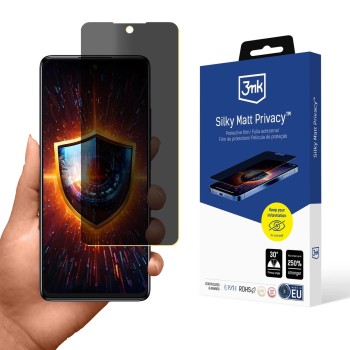 Privacy screen protector 3mk Silky Matt Privacy for TCL 50 SE Privacy screen protector 3mk Silky Matt Privacy for TCL 50 SE