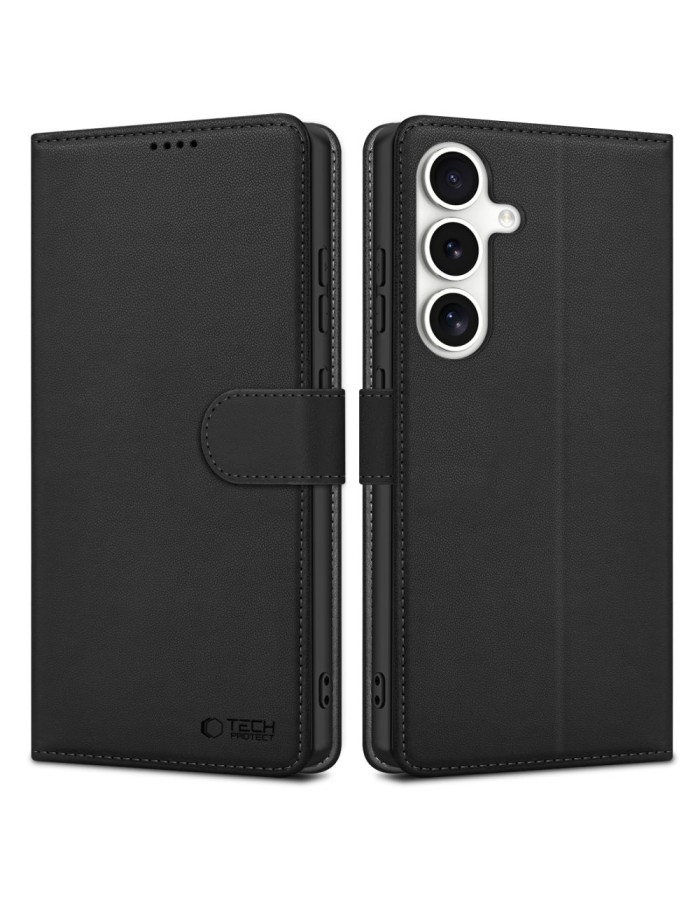 Tech-Protect Wallet Case for Samsung Galaxy S25 FE - Black