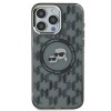 Karl Lagerfeld IML Monogram Karl &amp;amp; Choupette Head MagSafe iPhone 15 Case - Black