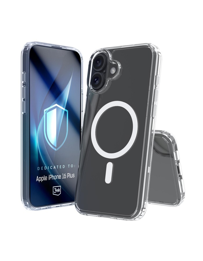 3mk Armor MagCase for iPhone 16 Plus - Transparent 3mk Armor MagCase for iPhone 16 Plus - Transparent