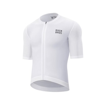 Rockbros 15200025 Short Sleeve Cycling Jersey Size XXL - White Rockbros 15200025 Short Sleeve Cycling Jersey Size XXL - White
