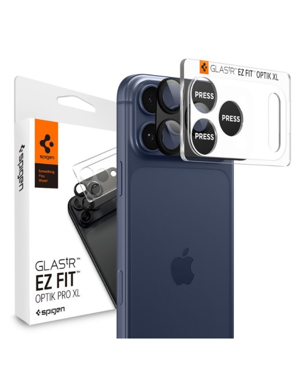 Spigen Optik Pro XL Camera Lens Glass for iPhone 17 Pro - Black