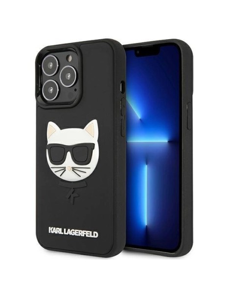 Karl Lagerfeld 3D Rubber Choupette Case for iPhone 13 Pro / iPhone 13 - Black