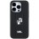 Karl Lagerfeld Gripstand Saffiano Karl&amp;amp;Choupette Pins case for iPhone 11 / Xr - black