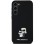 Karl Lagerfeld Silicone Karl&amp;amp;Choupette Metal Pin case for Samsung Galaxy A35 - black