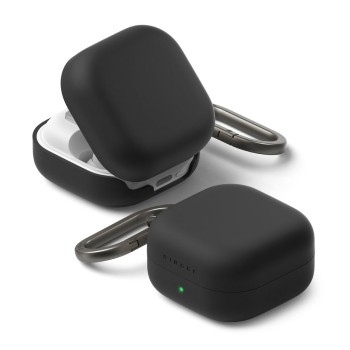 Ringke Silicone Case for Samsung Galaxy Buds 4 / 4 Pro - Black Ringke Silicone Case for Samsung Galaxy Buds 4 / 4 Pro - Black