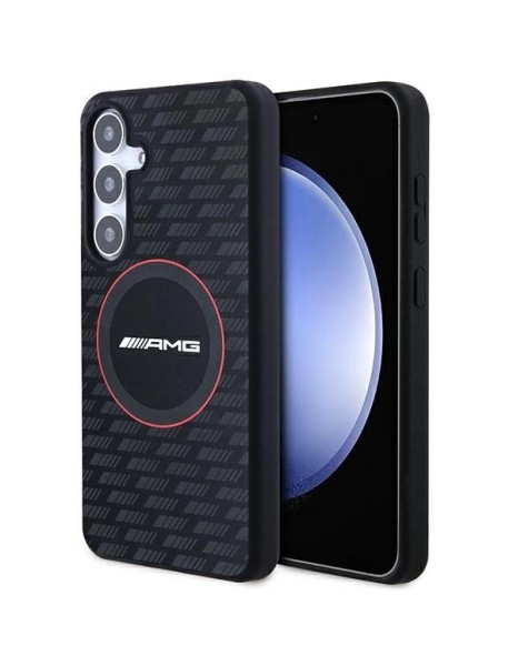 AMG Silicone Carbon Pattern MagSafe case for Samsung Galaxy S24 - black AMG Silicone Carbon Pattern MagSafe case for Samsung Galaxy S24 - black