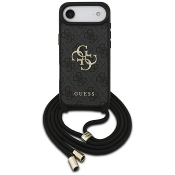 Guess 4G Big Logo Cord Stap Crossbody Case for iPhone Air - Black Guess 4G Big Logo Cord Stap Crossbody Case for iPhone Air - Black