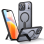Hybrid Armor X Case for iPhone 17 Pro Max with Stand, Compatible with MagSafe - Black