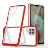Clear 3in1 Case for Samsung Galaxy A22 4G Frame Gel Cover Red Clear 3in1 Case for Samsung Galaxy A22 4G Frame Gel Cover Red
