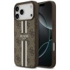 Guess 4G Printed Stripes MagSafe case for iPhone 17 Pro Max - brown Guess 4G Printed Stripes MagSafe case for iPhone 17 Pro Max - brown