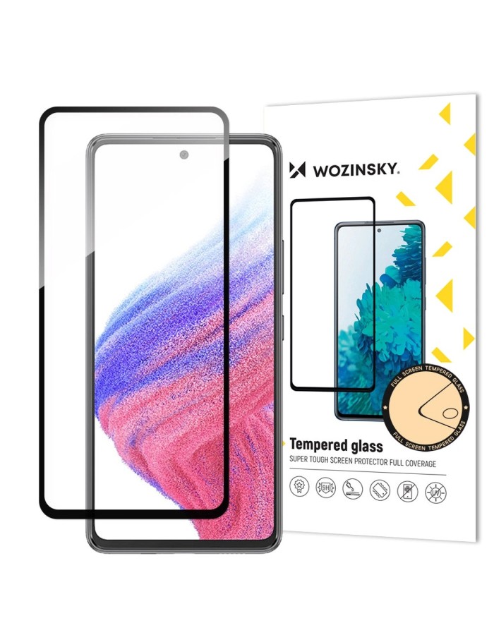 Wozinsky Full Glue Tempered Glass Samsung Galaxy A54 5G 9H Full Screen Tempered Glass with Black Frame Wozinsky Full Glue Tempered Glass Samsung Galaxy A54 5G 9H Full Screen Tempered Glass with Black Frame