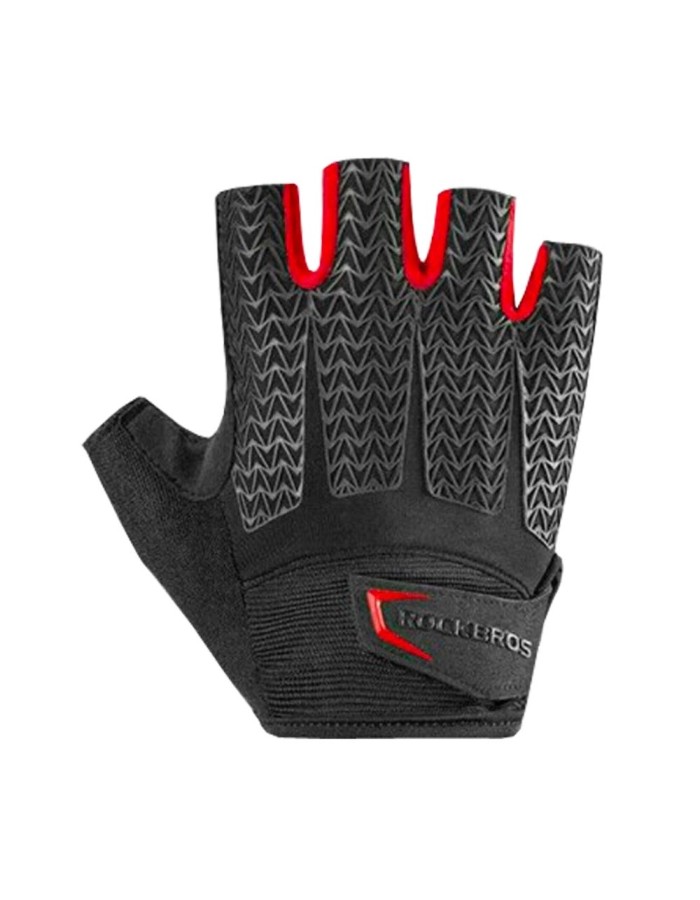 Rockbros S169BR M cycling gloves with gel inserts - black and red Rockbros S169BR M cycling gloves with gel inserts - black and red