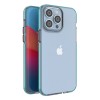 Spring Case for iPhone 14 Pro Max silicone cover with frame light blue