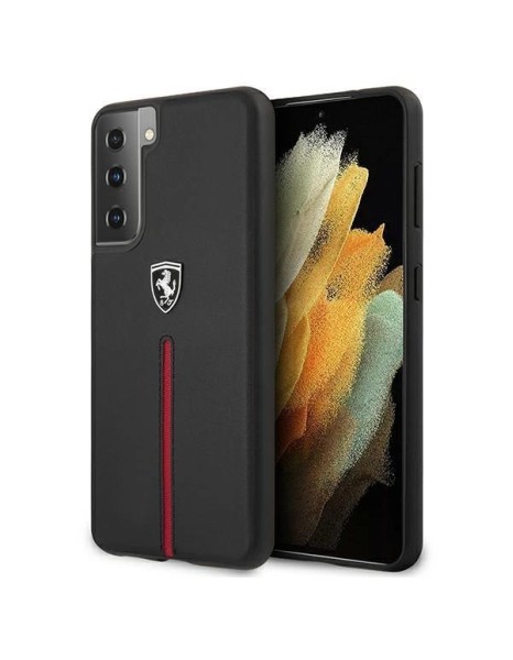Ferrari FEOSIHCS21MBK S21+ G996 black/black hardcase Off Track Leather Nylon Stripe