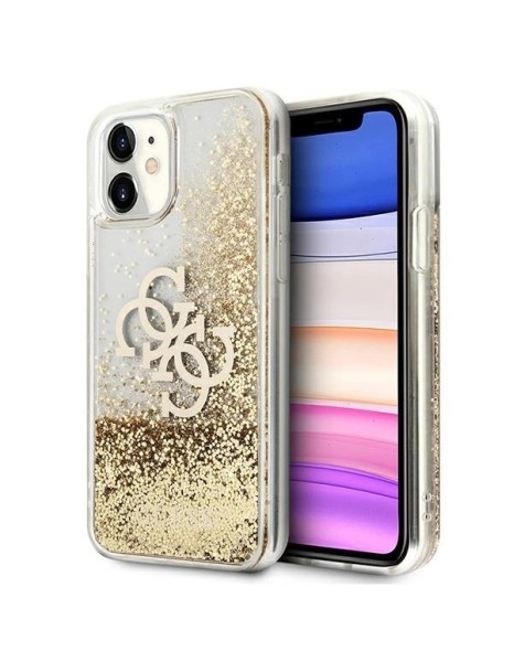 Guess 4G Big Liquid Glitter case for iPhone 11 6.1" / Xr - gold Guess 4G Big Liquid Glitter case for iPhone 11 6.1" / Xr - gold
