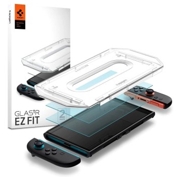 Spigen Glas.Tr ”EZ FIT” Tempered Glass 2-pack for Nintendo Switch 2 - Transparent Spigen Glas.Tr ”EZ FIT” Tempered Glass 2-pack for Nintendo Switch 2 - Transparent