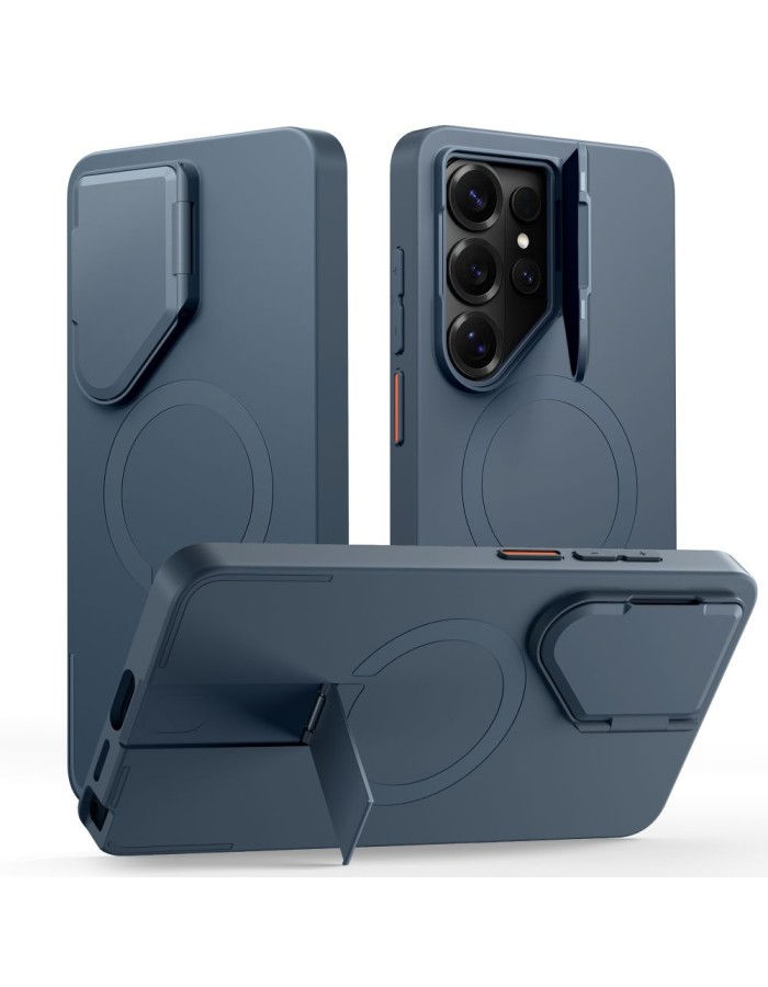 Tech-Protect Kevlar Aura MagSafe Case for Samsung Galaxy S26 Ultra - Navy Blue