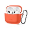 Tech-Protect Silicone Hook Case for Apple AirPods 3 - Orange Tech-Protect Silicone Hook Case for Apple AirPods 3 - Orange