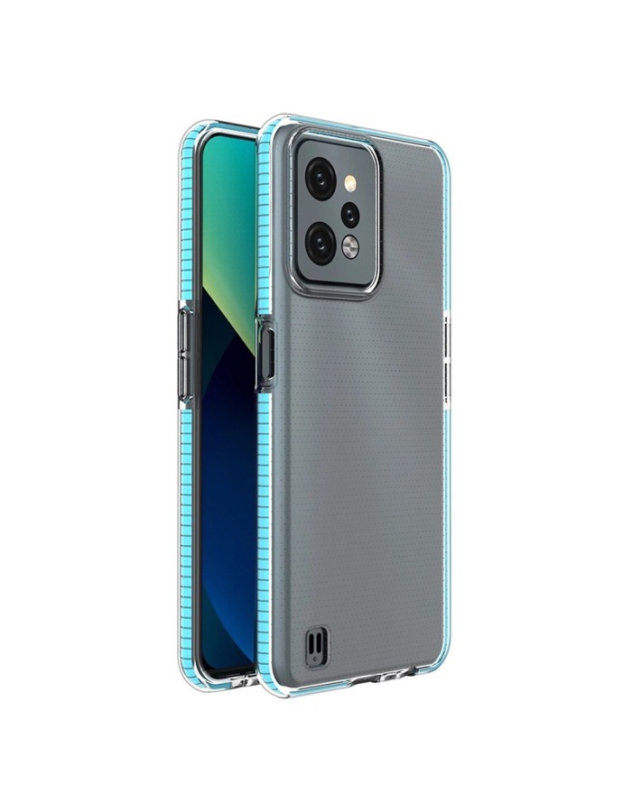 Spring Case for Realme C31 silicone cover with frame light blue Spring Case for Realme C31 silicone cover with frame light blue