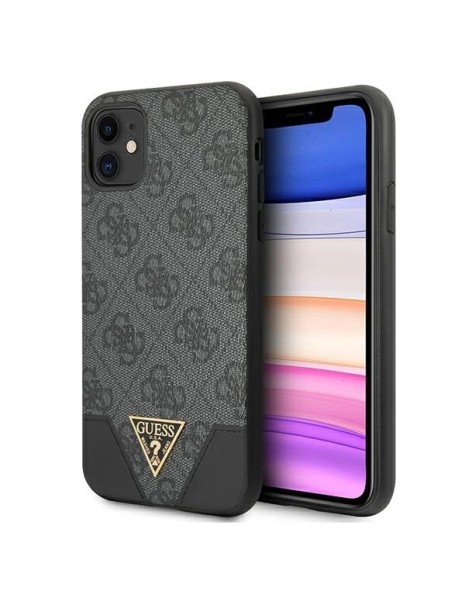 Guess 4G Triangle Collection case for iPhone 11 6.1" / Xr - gray