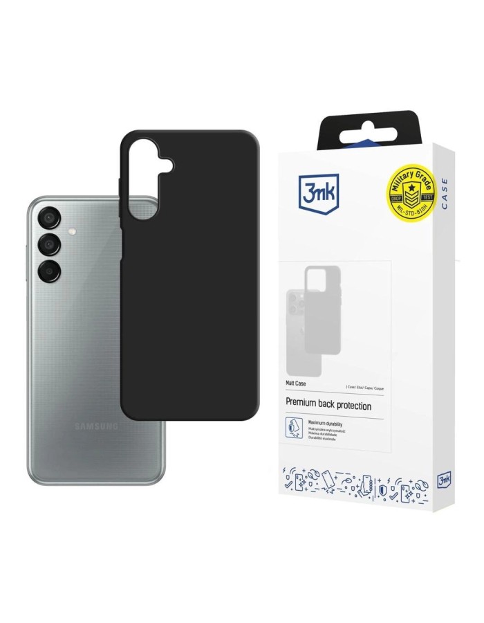 3mk Matt Case for Samsung Galaxy M15 5G - black