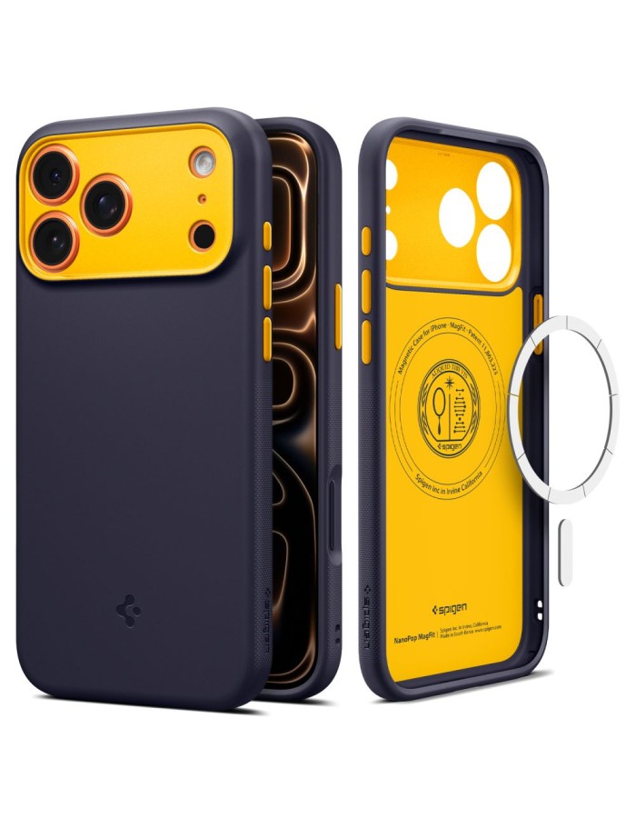 Spigen Nano Pop MagSafe Case for iPhone 17 Pro Max - Navy Blue Spigen Nano Pop MagSafe Case for iPhone 17 Pro Max - Navy Blue