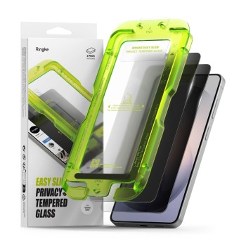 Ringke Easy Slide Privacy 2-Pack Tempered Glass for Samsung Galaxy S26+