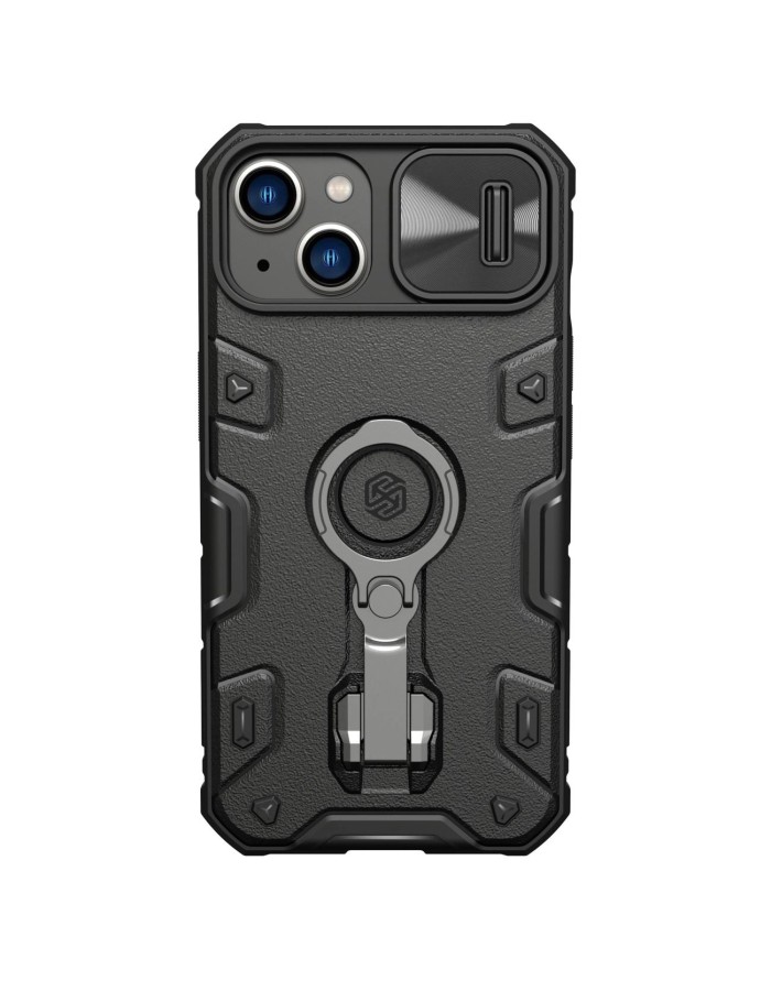 Nillkin CamShield Armor Pro Magnetic Case iPhone 14 Plus MagSafe armored cover stand ring black