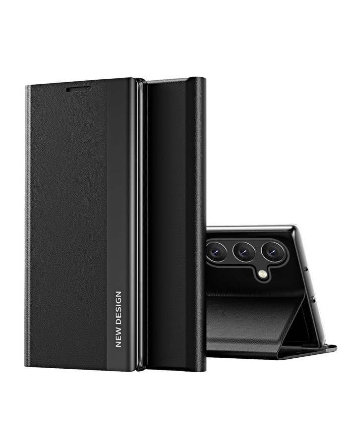 Sleep Case Pro Samsung Galaxy S24 FE Case with Flip and Stand - Black Sleep Case Pro Samsung Galaxy S24 FE Case with Flip and Stand - Black