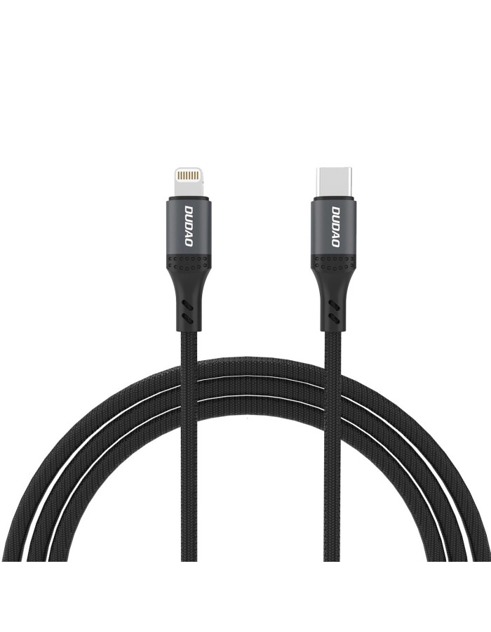 Dudao L3CL USB-C - Lightning 30W Braided Cable 1.2m - Black Dudao L3CL USB-C - Lightning 30W Braided Cable 1.2m - Black