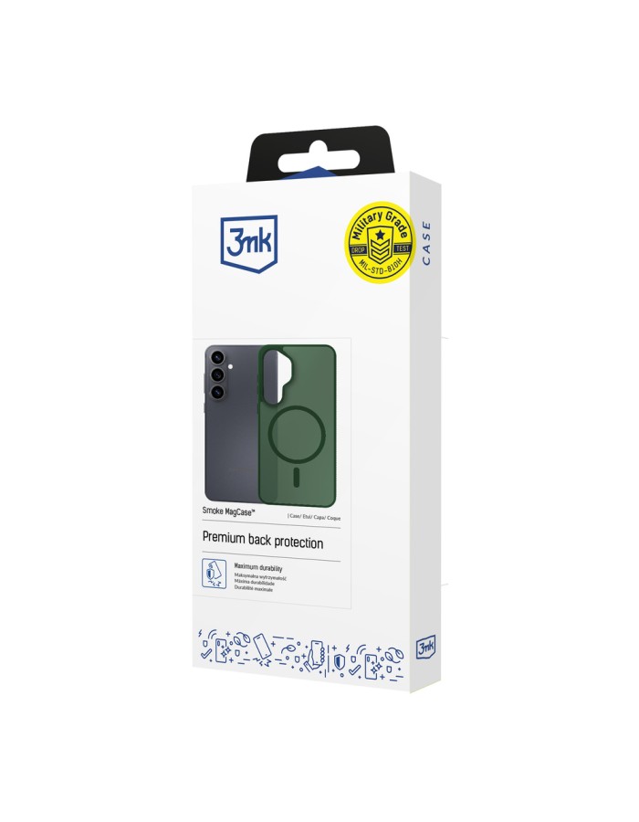 3mk Smoke MagCase for Samsung Galaxy S25 Ultra - Green-Translucent