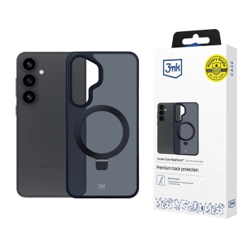 3mk Smoke Case Mag&amp;amp;Stand for Samsung Galaxy S25 - black