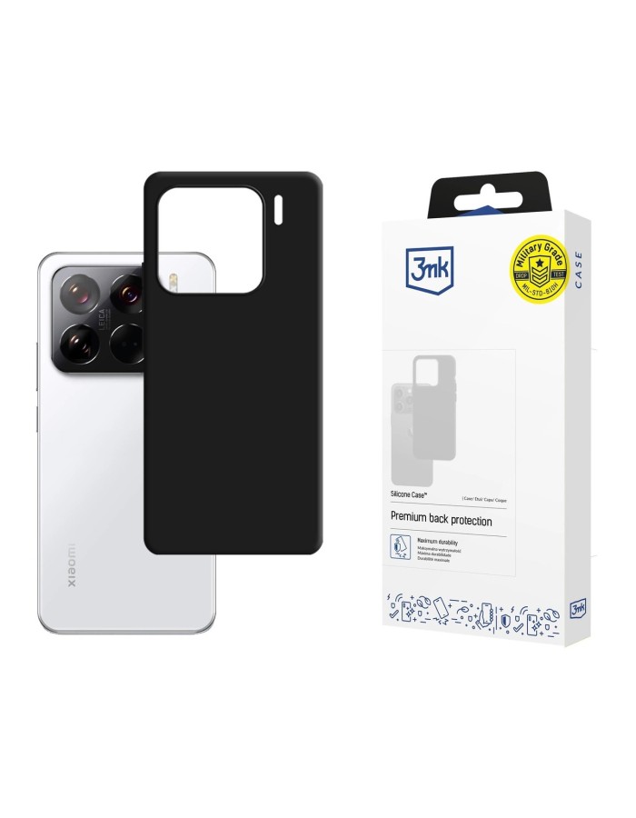 3mk Silicone Case for Xiaomi 15 - black