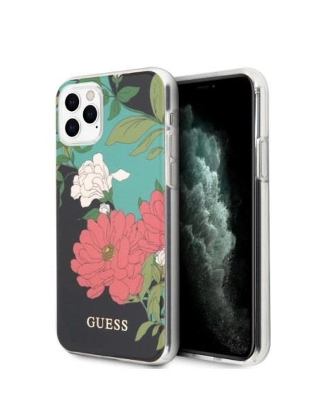 Guess GUHCN58IMLFL01 iPhone 11 Pro black/black N°1 Flower Collection